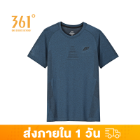 361 Degrees เสื้อยืดแขนสั้นผู้ชาย Short Sleeve T-shirt  สีทึบเรียบง่าย ระบายอากาศ 552014103