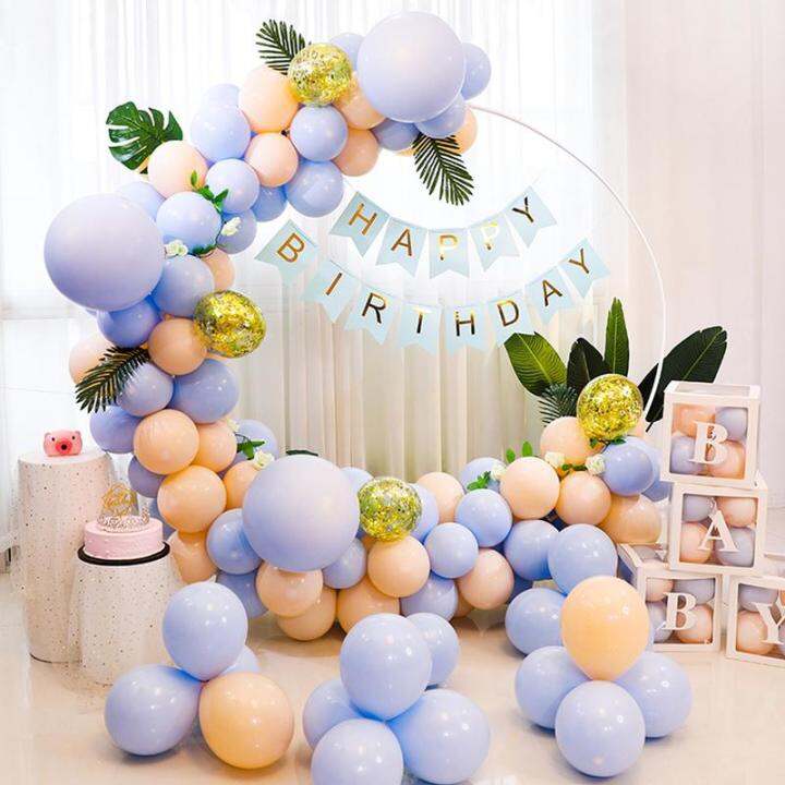 BMH 6.56FT Round Balloon Arch Stand Kit PVC Large Size Circle Balloon