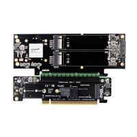 STF การ์ดอะแดปเตอร์ PCIe Splitter การ์ดไรเซอร์ขยาย NVMe 8 + 4 + 4Hyper ultra Quad vroc M.2พอร์ต NVMe