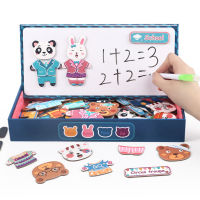 Dress New Magnetic Puzzle Changing Dressing Jigsaw Large Box Change Clothes White Board Drawing Children Early Educational Toys