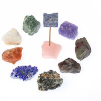 Natural Crystal Raw Stone Stick Incense Burner for Buddha Incense Insert Base Holder Home Decoration Irregular Stone