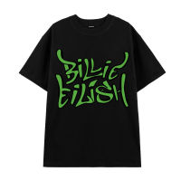 Hot sale Billie Eilish graphic Mens 100% Cotton Round Neck Short Sleeve T-Shirt  Adult clothes