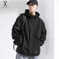 YIPINYOUYOU丨ault Jacket Spring Windproof Waterproof Cal Jacket Outdoor Sports Black Cargo Jacket Men