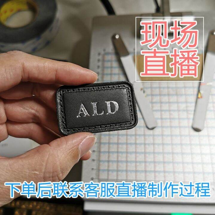 TUMI Genuine TUMI/Tuming Engraved Leather Nameplate Counter With