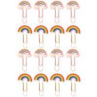 Rainbow Paper Clip Book Reading Clips Creative Shaped Craft Office Document Decorative Small Ornaments Unique Mini