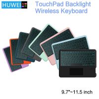 30 HUWEI แป้นพิมพ์ไร้สาย Backlit สัมผัสบลูทูธสำหรับ Ipad Lenovo Teclast HP Redmi Pad คีย์บอร์ดโทรศัพท์แท็บเล็ต