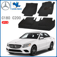 Little Bird พรมปูพื้นรถยนต์ Mercedes Benz C C-Class C180 C200 Cgi C220 Cdi C200 C250 C300 C350 W203 W204 W205 พรมรถยนต์