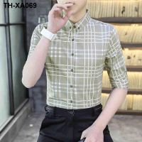man han edition cultivate ones morality leisure 7 minutes of sleeve shirts with short sleeves summer thin advanced