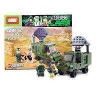 ProudNada Toys ของเล่นเด็กชุดตัวต่อเลโก้รถบรรทุกทหาร GUDI 600004A COMMANDO COMMAND COMMUNICATION VEHICLE 108 PCS 600004A