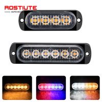 【LZ】﹉  Carro de polícia Strobe LED Light Luz intermitente de advertência Lâmpada de emergência automotiva Grille caminhão motocicleta ATV 12-24V 1pc