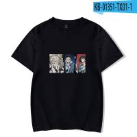 New 2023 Anime Bungo Stray Dogs Dazai Osamu 2D T Shirt Cosplay Unisex Loose T-shirt Short Sleeve Tee Streetwear Tshirt Top Costume