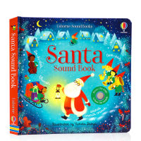 Original and genuine English Usborne Santa sound book hardcover paperboard Book Childrens interesting reading picture book English early education enlightenment cognition parent-child interactive toy book