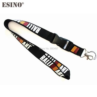 dvvbgfrdt Car Styling Creative Design Car Accessory Lanyard Detachable Camera Strap Badge ID Running Cell Key Ring for Ralliart Ralli Art