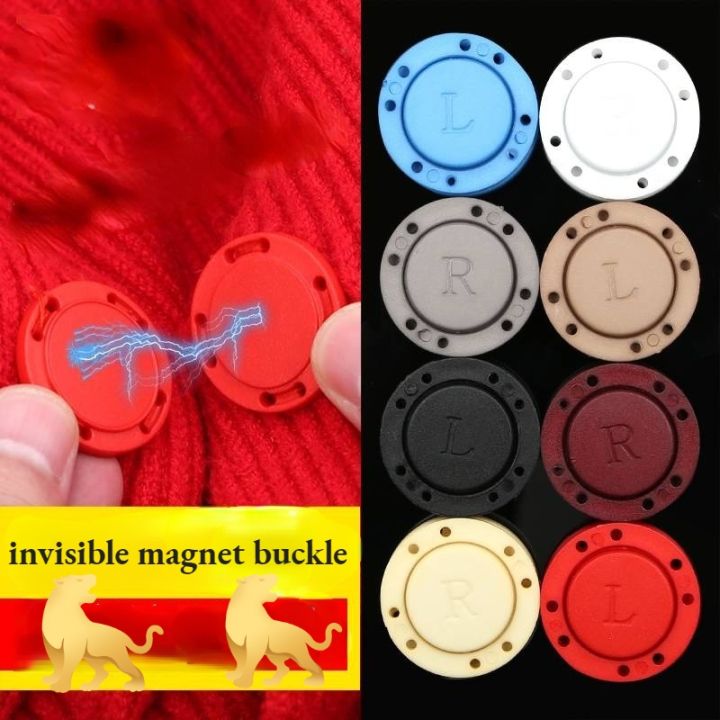 A pair Invisible Magnet Button for Sewing Supplies Jacket Cardigan  Concealed Buckle Handwork Clothing Decoration