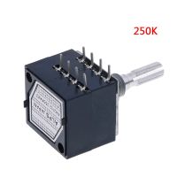 50K ALPS RH2702 VOLUME Potentiometer Dual 50KAX2 Slotted Japan Rotary Switch 8Ppin