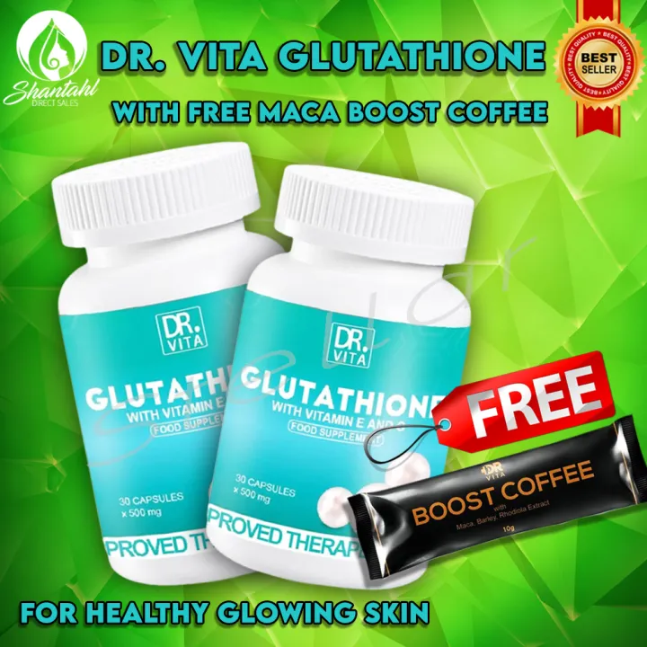 FREE SACHET OF COFFEE! ORIGINAL Dr. Vita Glutathione Capsule Gluta