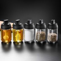 DLEAF Icing Sugar Transparent Kitchen Gadget Bakeware BBQ Tool Household Seasoning Can Spice Bottle Oil Bottle Brush Condiment Jar