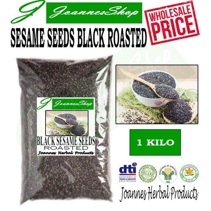 BULK SESAME SEEDS BLACK (ROASTED) 1 KILO Lazada PH