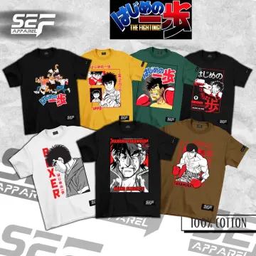  Hajime No Ippo Shirt Mens Anime Casual Fashion Cotton Crew Neck  Short Sleeve Tops T-Shirt Summer for (Men,Man,Mens) Black : Clothing, Shoes  & Jewelry