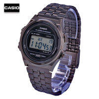 Velashop นาฬิกาข้อมือผู้ชายคาสิโอ Casio Standard สายสแตนเลส รุ่น A171WEGG-1ADF, A171WEGG-1A, A171WEGG, A171W, A171