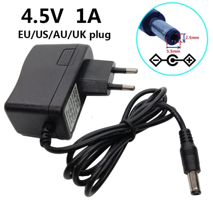 4.5V 1A AC/DC Power Supply Adapter Wall 4.5V1A Travel Adapter 100V-240V ...