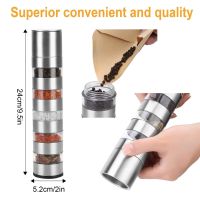 【JH】 2 In 1 Manual Pepper Spice Mill Grinder  amp; Mills Seasoning Tools