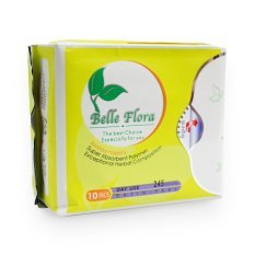 Hcmbộ 4 gói băng vệ sinh ban ngày cotton belle flora gói 10 miếng - ảnh sản phẩm 1