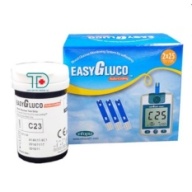 Hộp 50 que thử 2x25 dùng cho máy đo đường huyết Easy Gluco Hàn quốc No Code thumbnail