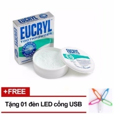 Hcmhộp bột tẩy trắng răng eucryl + tặng 1 đèn led cổng usb - ảnh sản phẩm 1