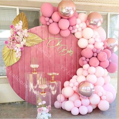 107pcs Balloons Garland Arch Kit Macaron Baby Pink Peach Pas Rose Gold Birthday Wedding Baby Shower Anniversary Party Decor