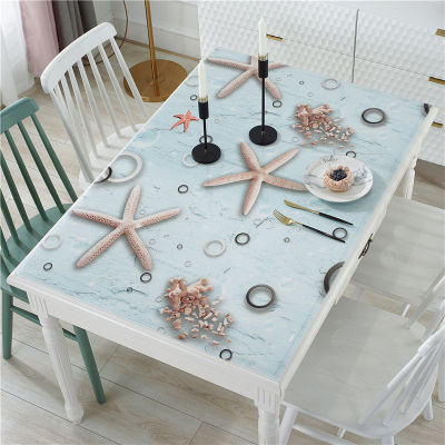PVC Table Cover Desk Pad Soft Glass Color Transparent Waterproof Tablecloth for Kitchen Dining Table Coffee Desk 1.0mm