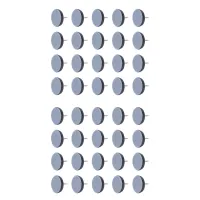 40Pcs 25mm Chair Gliders Furniture Sliders PTFE Easy Moving Pads Round with Nail Feet Protector for Hardwood Floor