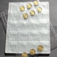 【CC】✾❄  20/30/42 Pockets Coin Holder Album Badge Per Page Money Collection Anti-slip Commemorative