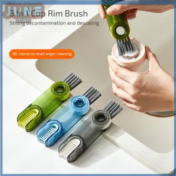 1pc 3-in-1 Thermal Cup Lid Brush, Multi-functional Groove Cleaning