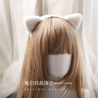 Original Handmade Japanese Girl Simple Cat Ears Hair Hoop Lolita KC Anime Hair Pin Cosplay Cute Beast Ear Headband Accessories