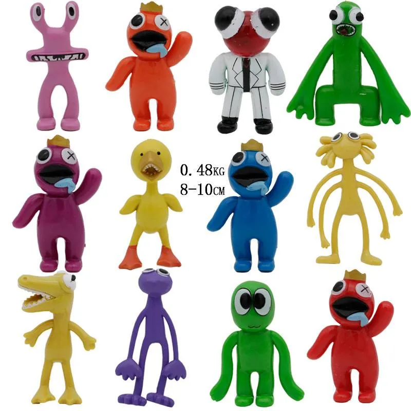 Últimas 24pcs/set Roblox Rainbow Friends Figuras Modelo Bonecas
