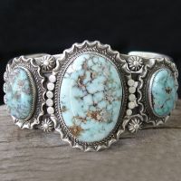 【When the flowers bloom】 Charming Three Stone Ring Boho Vintage Blue Luxurys Finger For Women Jewelry 2019 New Gift Z5Q692