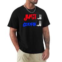 Just Goofin_ T-Shirt Oversized T-Shirt Short Custom T Shirts Short Sleeve Tee Men