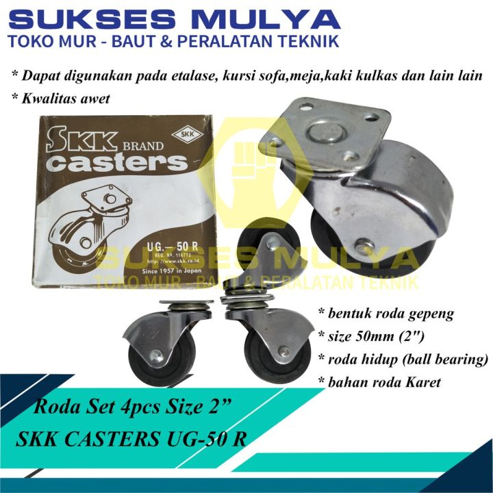 Skk Ug 50r Roda Karet Gepeng 2 Inch Caster Skk Lazada Indonesia 0298