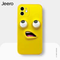 Jeero เคสไอโฟน เคสซิลิโคนนุ่มกันกระแทกลายการ์ตูนตลก เคสโทรศัพท์ Compatible for iPhone 15 14 13 12 11 Pro Max SE 2020 X XR XS 8 7 6 6S Plus xsmax 6splus 7plus 8plus พลัส HFE389