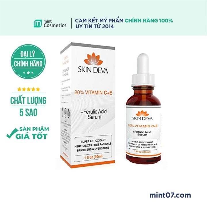Serum Giảm Thâm Sáng Da Skin Deva 20 Vitamin C E Ferulic Acid Lazada.vn