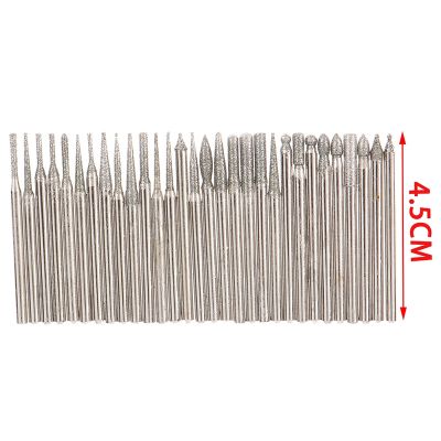【DT】hot！ 30PC 2.5/3mm Burr Bits Accessories Shank Grinding Needle Carving Polishing Set Mounted