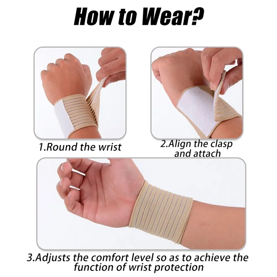 Wrist Protector Wrap Elastic Fitness Sport Wristband Hand Bandage