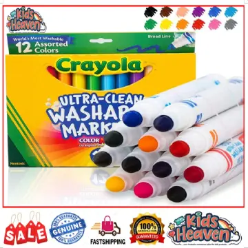 Crayola; Ultra-Clean; Broad Line Markers; Art Tools; 6 Packs of 40 ct.  Markers; Bright, Bold Washable Colors