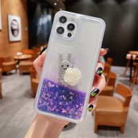 เคสกลิตเตอร์เข้ากันได้กับ VIVO V29 V27 V27e V25 V23 Pro V25e V23e V21e X90 X80 X70 Pro 4G 5G เคสกลิตเตอร์ลายกุหลาบกระต่ายแวววาว