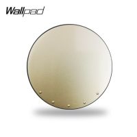 Wallpad L6สวิตช์โยกแบบครอสโอเวอร์ระดับกลางแบบแยกส่วน4สีสวิตช์ไฟแบ็คดรอปเป่าลม Led สีเทาแบบ Diy รวมกันฟรี