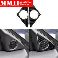 For Nissan GTR R35 2008-2020 Carbon Fiber Two Side Door Tweeter accent Sticker Door Speaker panel Trim Cover Decorative Stickers