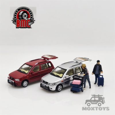 BM Creations 1:64 Mazda 1994 Demio Silver / Red With Figure LHD  Diecast Model Car