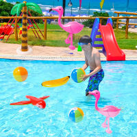 10Pcs ของเล่นน้ำฤดูร้อน Inflatable Pool Party ของเล่น Palm Tree Flamingo กล้วย Beachball Parrot Beach Tropical ฮาวาย Decor