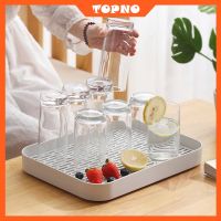 ❀● Kitchen storage rack-Plastic Kitchen Drain Tray Drying Board Double Layer Glasses Bottle Cup Bowl Cutlery Dish Drainer Water Dryer Drip Holder Cup Rack Cup Holder for Bowl Fruit Cup Glass Mug Utensil Kitchen Accessories